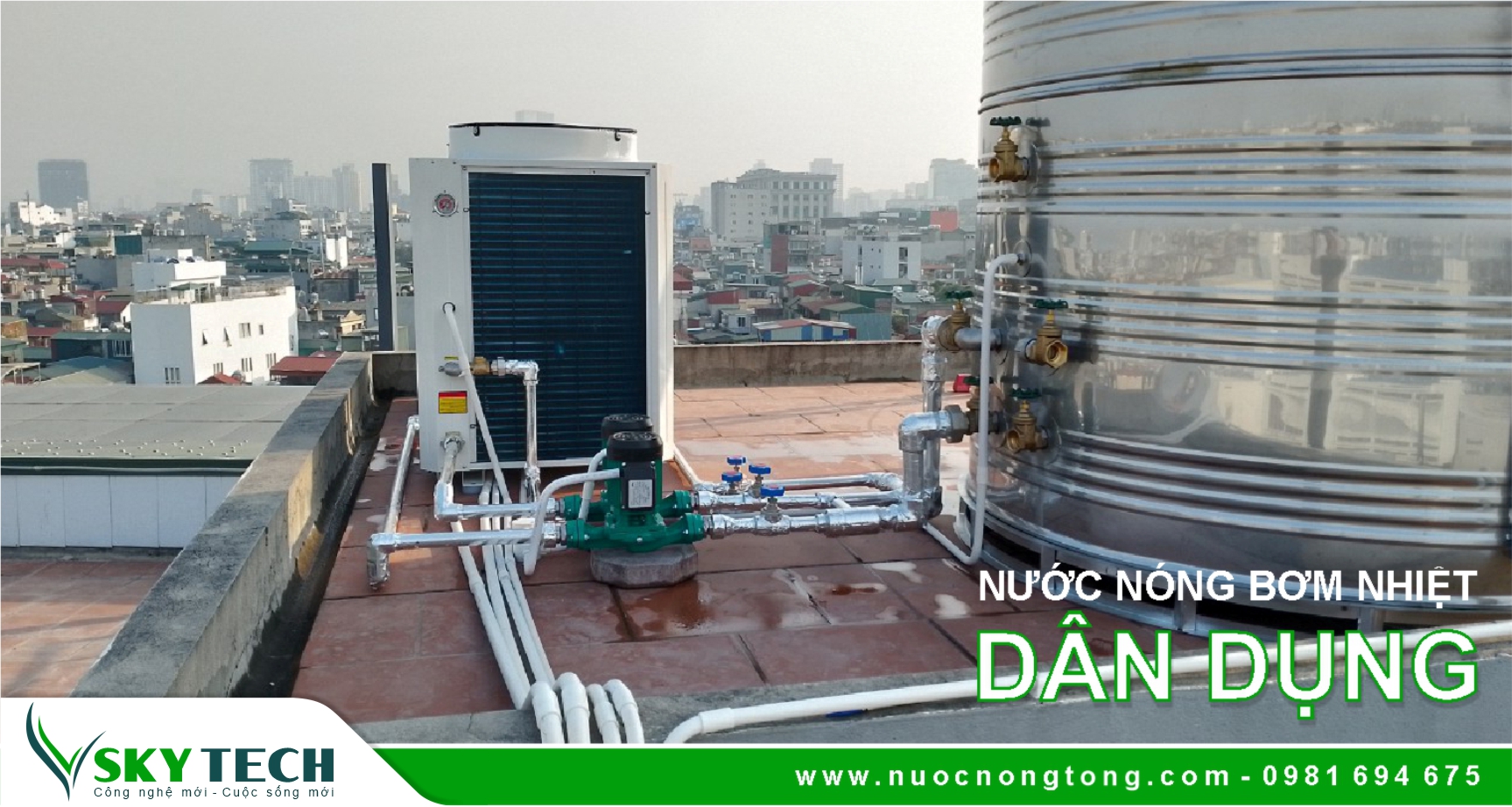 Ứng dụng của Máy bơm nhiệt Heatpump trong sinh hoạt Gia đình