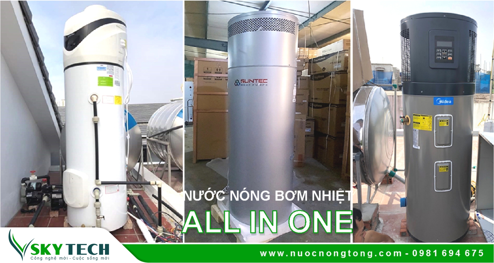 Máy nước nóng Bơm nhiệt chính hãng giá tốt nhất tại Thái Bình