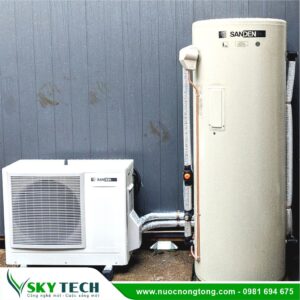 Máy nước nóng Heatpump Sanden CO2 Nhật Bản 250SAQA 250lit
