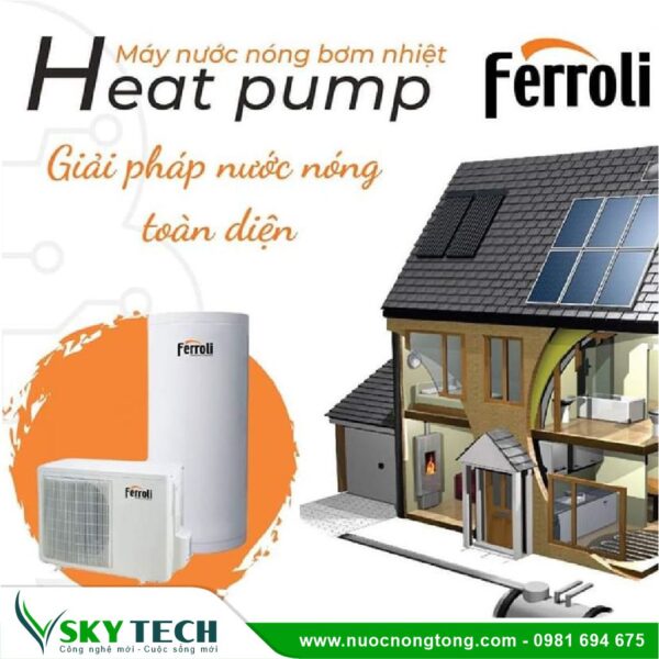 Máy nước nóng Heatpump Ferroli FH070-SV 150lit