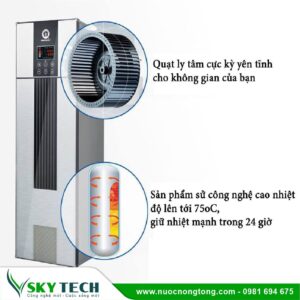 Máy bơm nhiệt nước nóng HeatPump New Energy ECO D115/200A 77L