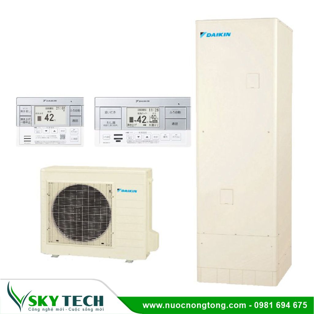 Nước nóng Bơm nhiệt Heatpump Daikin RNQ21MV19 600 lít