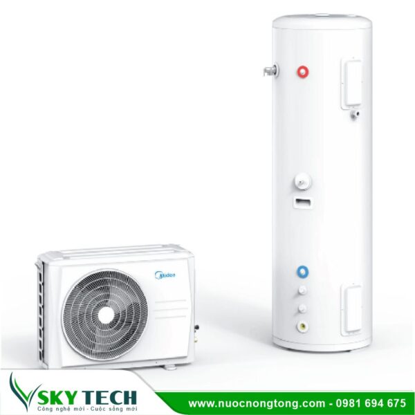 Máy bơm nhiệt Midea Split 2 khối MT-200R26 + MHW-FW3 200L