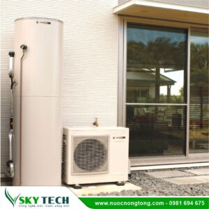 Máy nước nóng Heatpump Sanden CO2 Nhật Bản 300SAQA 300lit