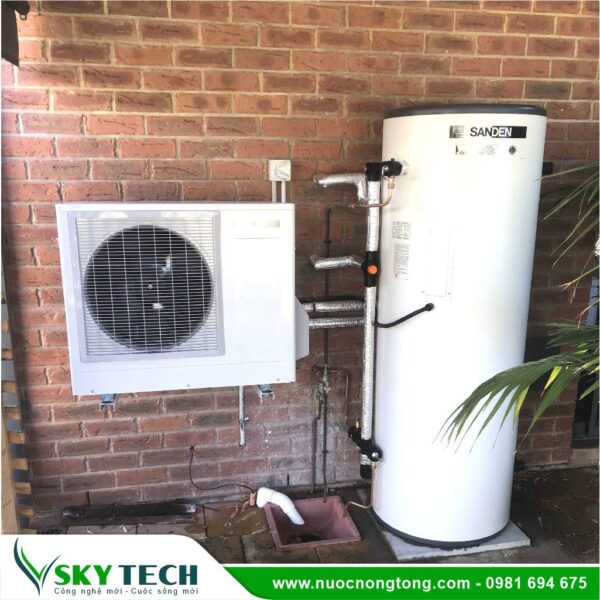 Máy nước nóng Heatpump Sanden CO2 Nhật Bản 160SAQA 160lit