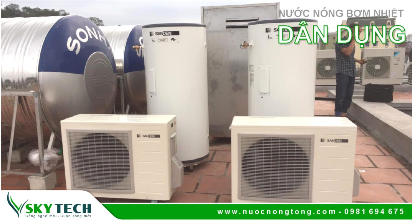 Dồi dào nước nóng với Máy bơm nhiệt nước nóng Heatpumps