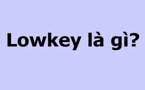 Lowkey là gì? Giải mã ý nghĩa của thuật ngữ hot trên mạng xã hội