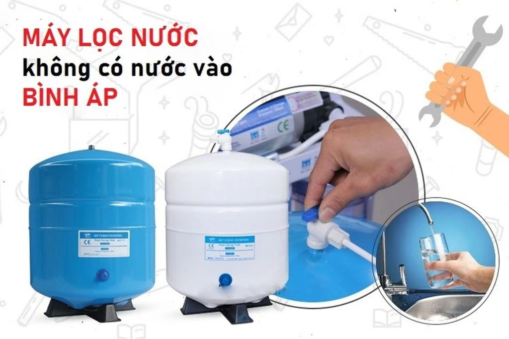 Máy lọc nước không vào bình chứa: Nguyên nhân và giải pháp