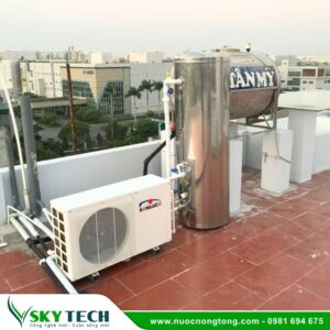 Máy bơm nhiệt kết hợp năng lượng mặt trời tấm đôi