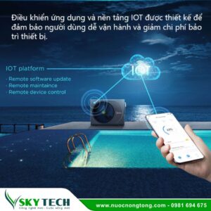 Máy bơm nhiệt bể bơi Midea MSC-120D2N8-A công suất lớn