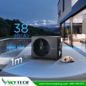 Máy bơm nhiệt bể bơi Midea MSC-120D2N8-A công suất lớn