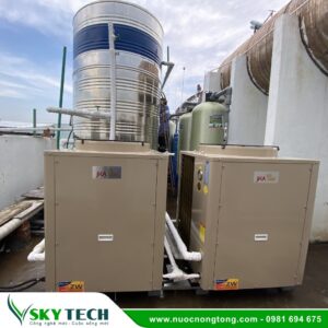 Máy nước nóng trung tâm bơm nhiệt Heatpump cho khách sạn