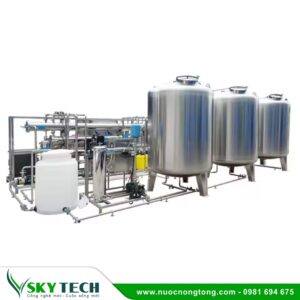 Hệ thống lọc nước EDI 3000L/h khử khoáng công nghiệp