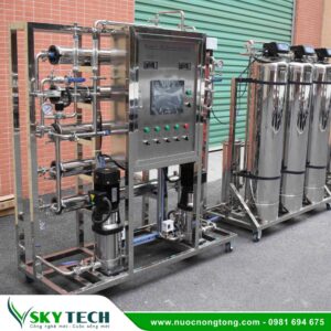 Hệ thống lọc nước EDI 500L/h khử khoáng công nghiệp