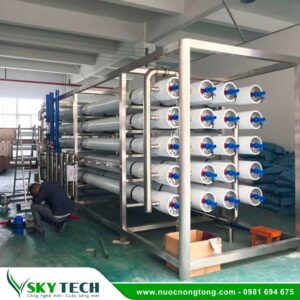 Hệ thống RO Nhà máy xử lý nước sạch: Công suất lọc 50m3/ngày