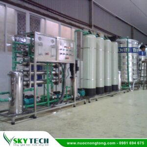 Hệ thống RO Nhà máy xử lý nước sạch 1000L/giờ