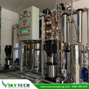 Hệ thống RO Nhà máy xử lý nước sạch 1000L/giờ