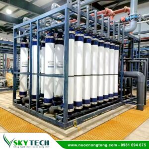 Hệ thống lọc nước siêu lọc UF 50m3/h: Ứng dụng công nghiệp