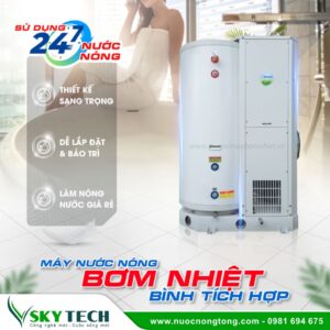 Bơm nhiệt bình tích hợp Megasun MGS-1HP-H-40 đến MGS-3HP-H-500