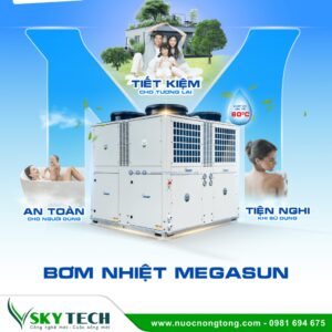 Bơm nhiệt giải nhiệt gió Megasun – Air to water (R407C)