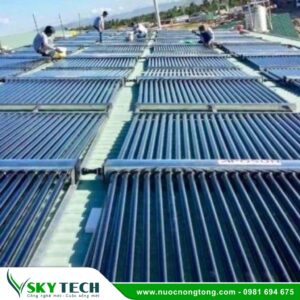 Hệ thống nước nóng trung tâm năng lượng mặt trời cho khách sạn