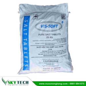 Muối viên tinh khiết Ấn Độ VIS-SOFT (Bao 25kg)