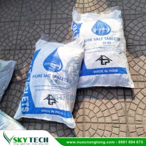 Muối viên tinh khiết Pure Salt Tablets Ấn Độ (Bao 25kg)