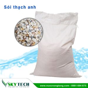 Sỏi thạch anh lọc nước: Đủ kích thước (Bao 40kg)