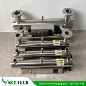 Bộ đèn UV diệt khuẩn nước SS 330W 72GPM lưu lượng 16m3/h
