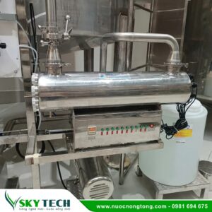 Bộ đèn UV diệt khuẩn nước SS 550W 120GPM lưu lượng 30m3/h