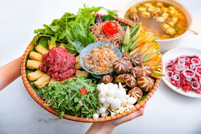 lẩu riêu cua bắp bò