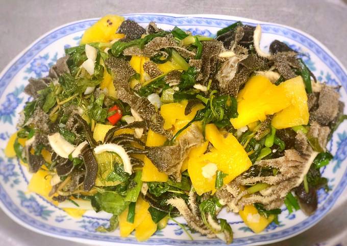 xách bò xào dứa