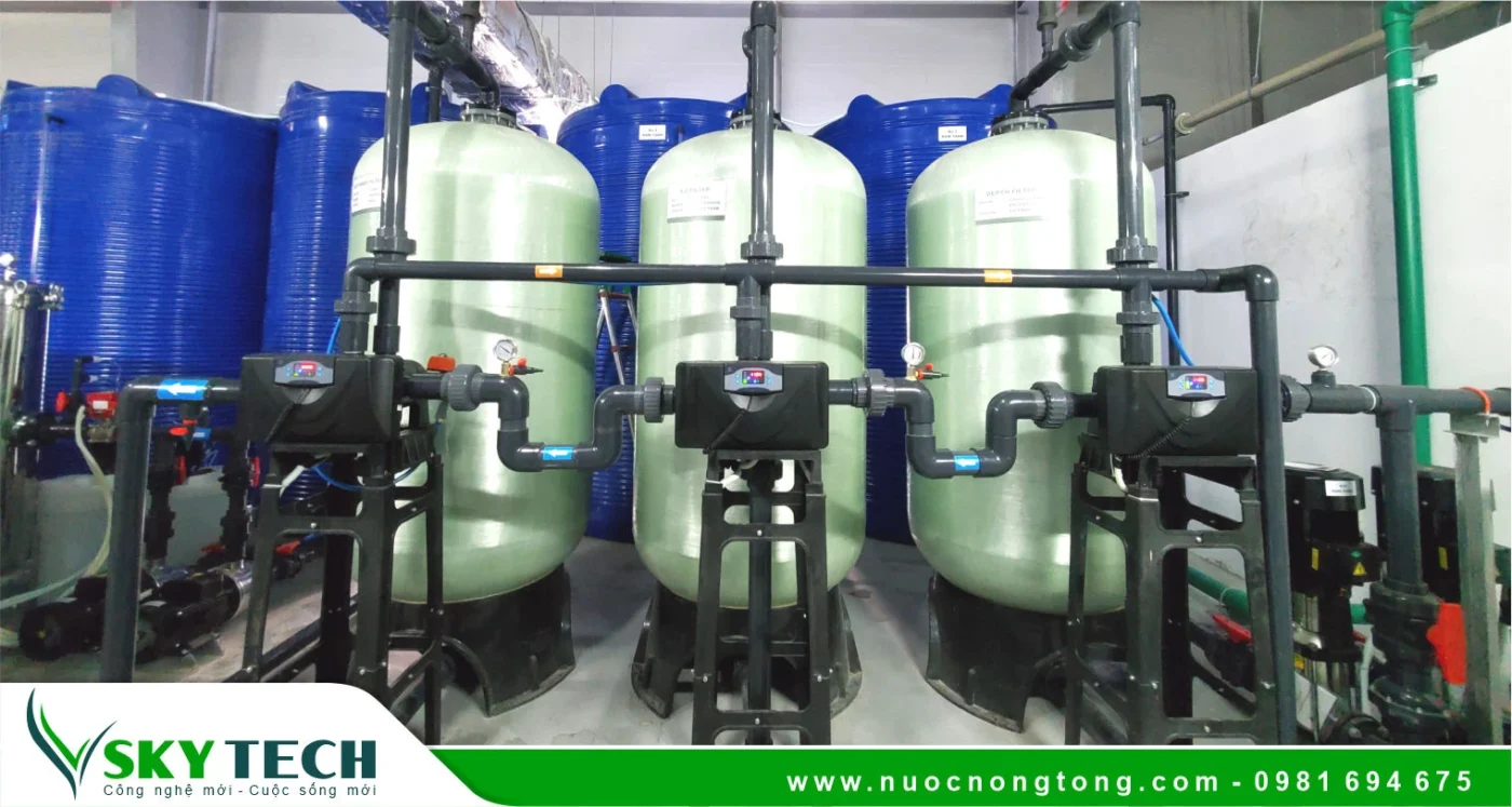 Giải pháp lọc nước cấp sinh hoạt cho Nhà máy chế biến