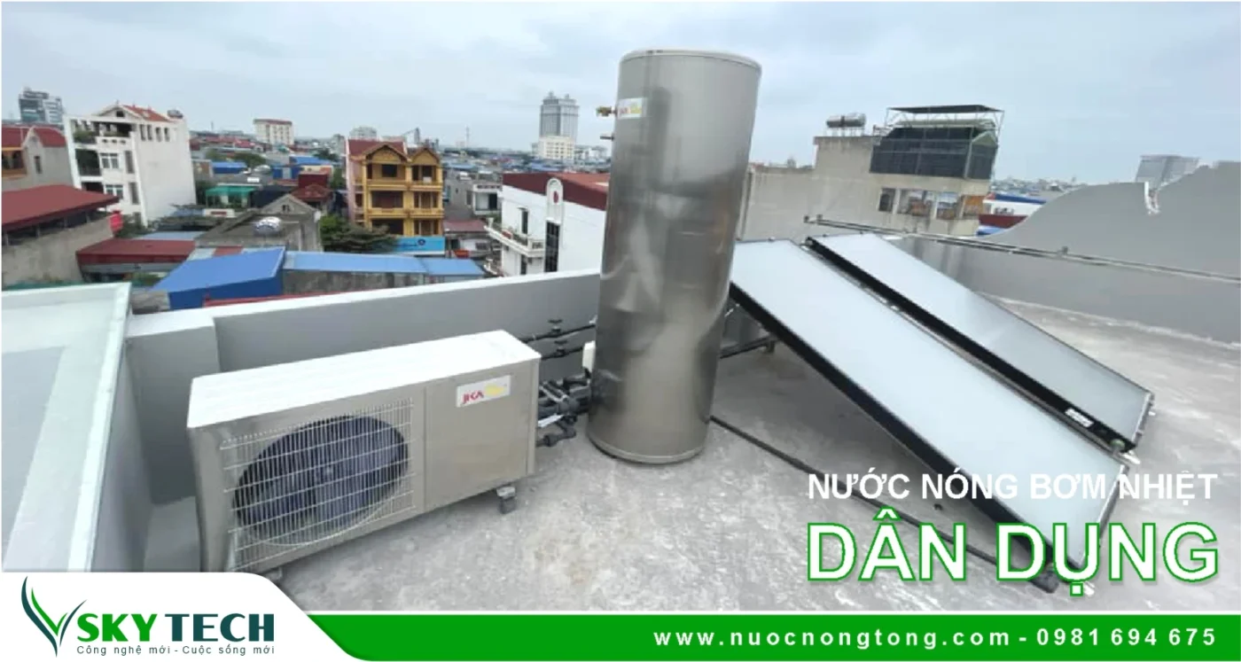 Chi phí lắp đặt Máy nước nóng trung tâm bơm nhiệt tại Hà Nội