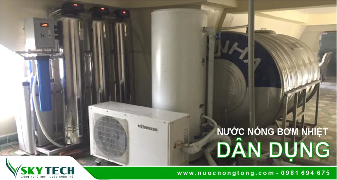 Cung cấp Máy nước nóng tổng Heatpump tại Quảng Ninh