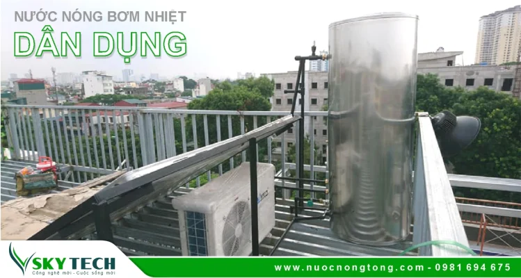 Chi tiết về Máy nước nóng bơm nhiệt năng lượng không khí